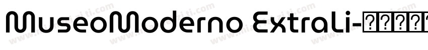 MuseoModerno ExtraLi字体转换